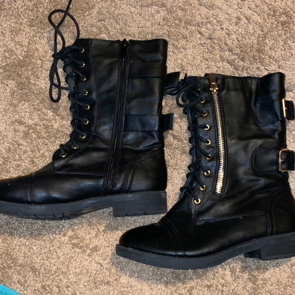 Black Combat Boots